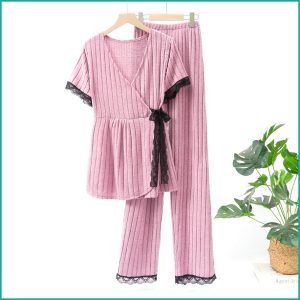 Plain Ladies loungewear 2 Pcs Set - Purple