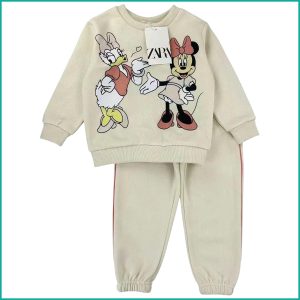 Minnie Daisy Girls Winter Training Suit - Cream