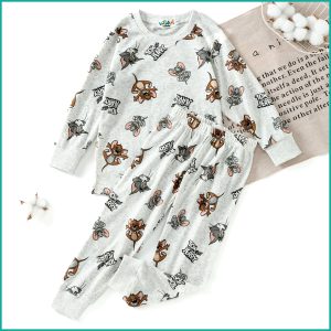 Tom & Jerry Boys Full Sleeves Pajama Set - Grey