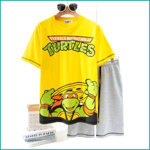 Turtles Men's Shorts Set - Yellow