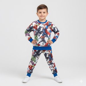 All Superhero Boys Winter Training Suit - White
