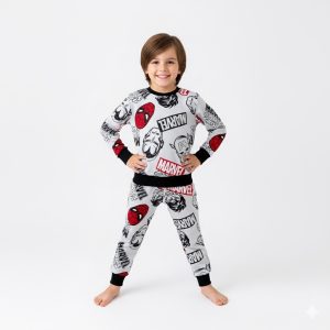 Marvel Face Boys Winter Training Suit - Grey