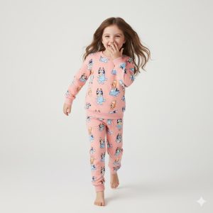 Bluey Girls Winter Training Suit - Pink