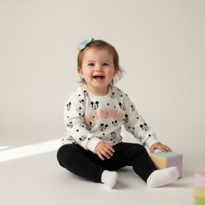 Minnie Infant Girls Winter Training Suit - White Black