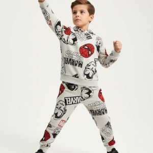 Marvel Comic Boys Winter Training Suit - Grey