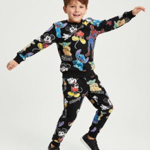 All Cartoons Boys Winter Training Suit - Black