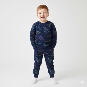 Dinosaurs Boys Winter Training Suit - Blue