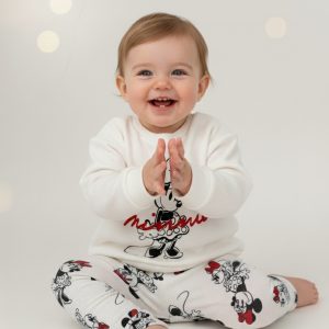 Cute Minnie Infant Girls Winter Training Suit - White