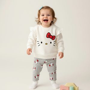 Kitty Infant Girls Winter Training Suit - White