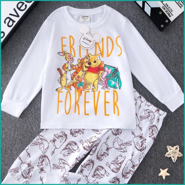 Friends Forever Boys Full Sleeves Pajama Set PRIMARK - White - Image 3