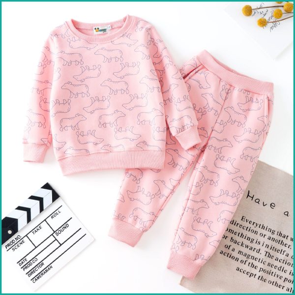 Bear Girls Winter Training Suit - Pink - Image 2