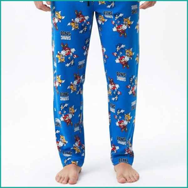 Sonic Show Men's Cotton Pant - Blue - Image 2