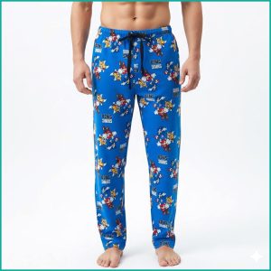 Sonic Show Men's Cotton Pant - Blue