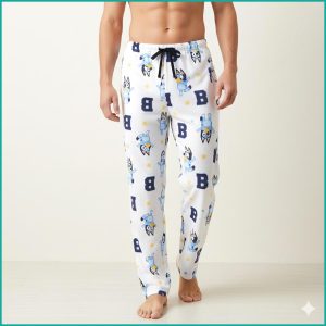 Bluey Men's Cotton Pant - White