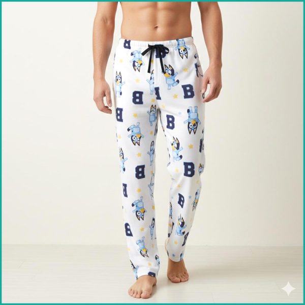Bluey Men's Cotton Pant - White