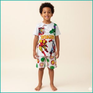 Avengers Boys Shorts Set PRIMARK - Light Grey