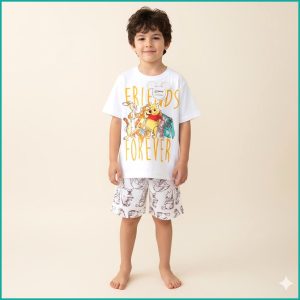 Friends Forever Boys Shorts Set PRIMARK - White
