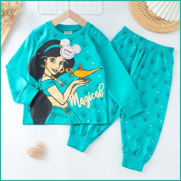 Magical Girls Full Sleeves Pajama Set PRIMARK - Blue - Image 2