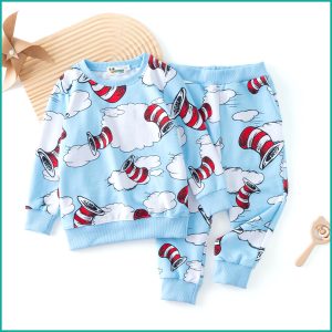 Clouds Boys Winter Training Suit - Sky Blue