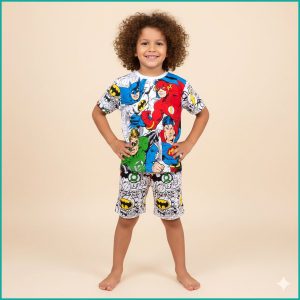 Full Hero Boys Shorts Set PRIMARK - White