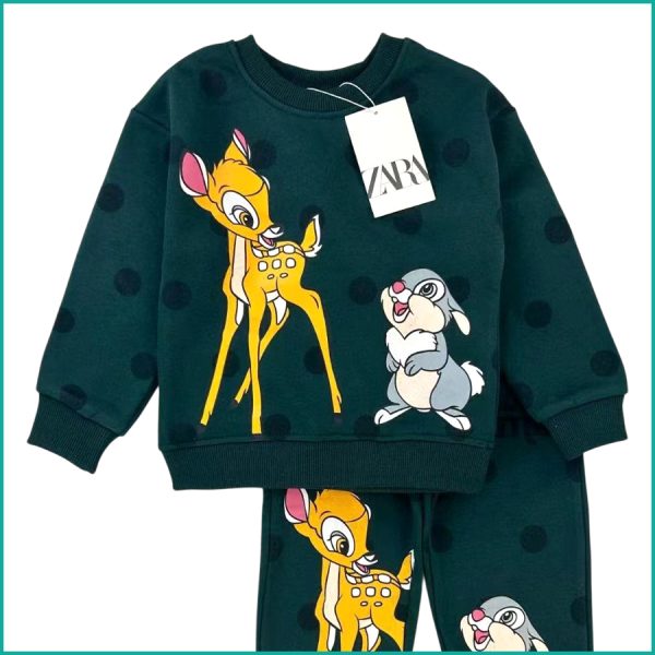 Bambi Girls Winter Training Suit - Green - Image 2