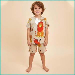 Simba Boys Shorts Set PRIMARK - Brown