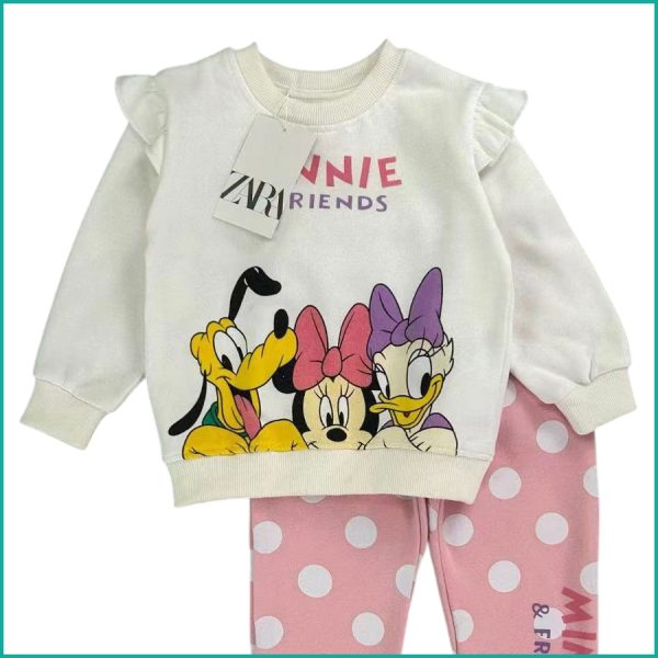 Minnie Friends Girls Winter Training Suit - White - Image 2
