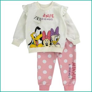Minnie Friends Girls Winter Training Suit - White