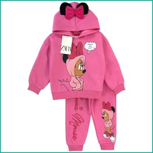 Minnie Mouse Girls Winter Training Suit - Hot Pink