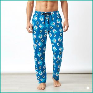 Sonic Ring Men's Cotton Pant - Sky Blue