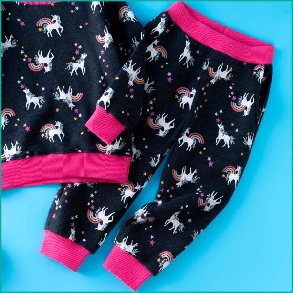 Unicorn Girls Winter Training Suit - Black - Image 3