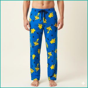 Pikachu Men's Cotton Pant - Blue