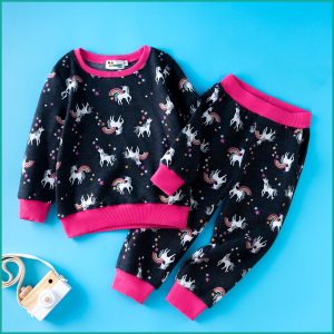 Unicorn Girls Winter Training Suit - Black