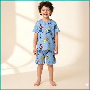 All Mickey Boys Shorts Set PRIMARK - Sky Blue