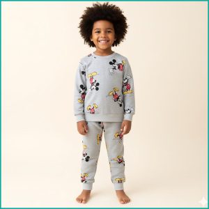 Mickey Mouse Boys Winter Training Suit - Light Grey