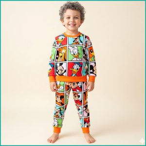 Mickey Photo Boys Winter Training Suit - Orange