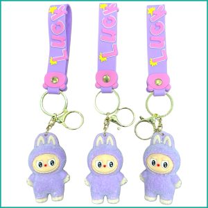 Labubu Luck Key Chain - Purple (Each Piece)
