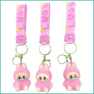 Labubu Luck Key Chain - Pink (Each Piece)