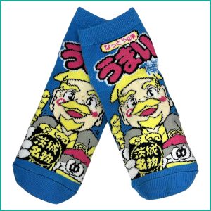 Umaibo, Nattou Adult Socks - Blue