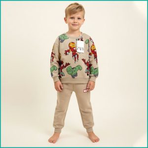 Mini Hero Boys Winter Training Suit ZARA - Cream