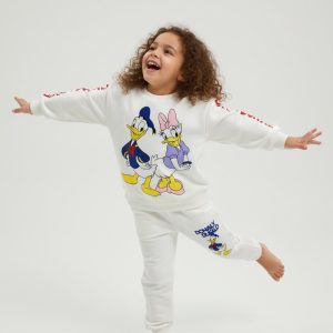 Daisy Donald Girls Winter Training Suit - White