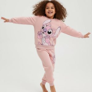Stitch Girls Winter Training Suit - Pink