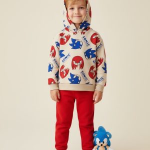 Sonic Boys Winter Training Suit - Cream Red