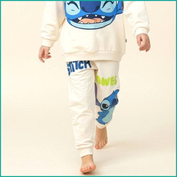 Laugh Stitch Girls Winter Training Suit - White - Image 3