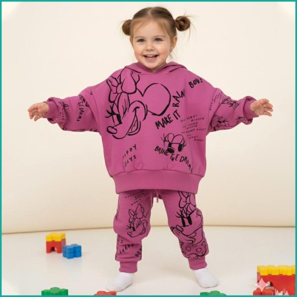 Happy Minnie Girls Winter Training Suit - Purple
