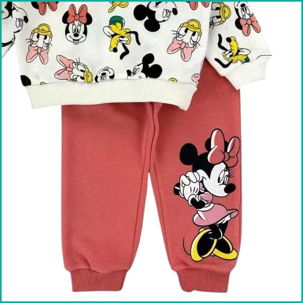 Minnie Girls Winter Training Suit ZARA - White Pink - Image 4