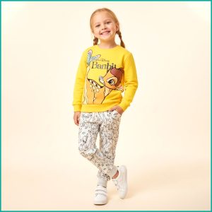 Disney Bambi Girls Winter Training Suit ZARA - Yellow White