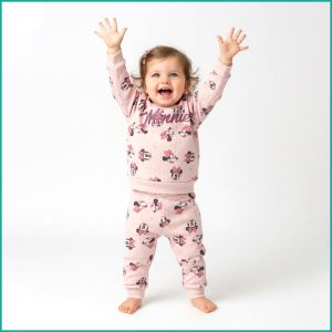 Cute Minnie Girls Pajama Set - Pink