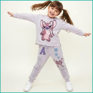 Stitch Star Girls Winter Training Suit - Purple