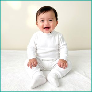 Kids Infant High Neck Underwear - White